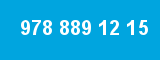 978 889 12 15 978 889 12 15